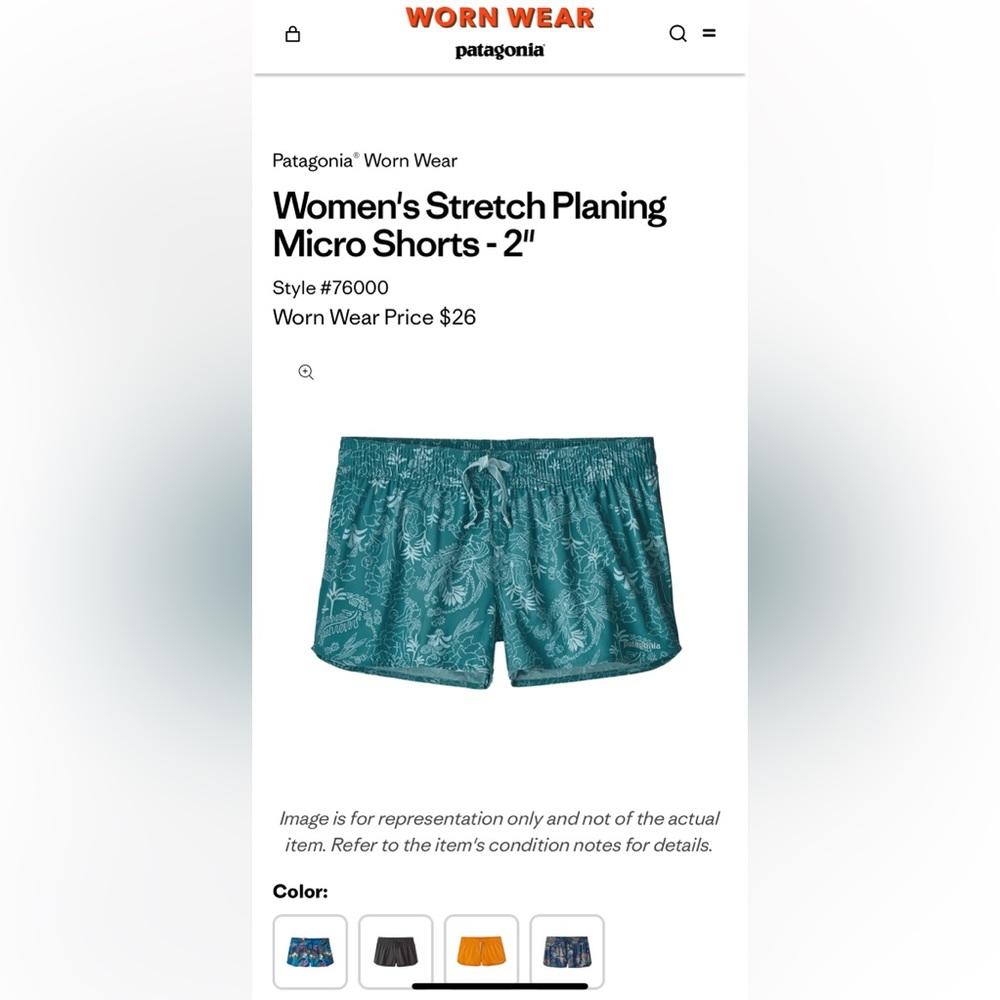 Patagonia Women’s Stretch Planing Micro Shorts - Picture 6 of 6